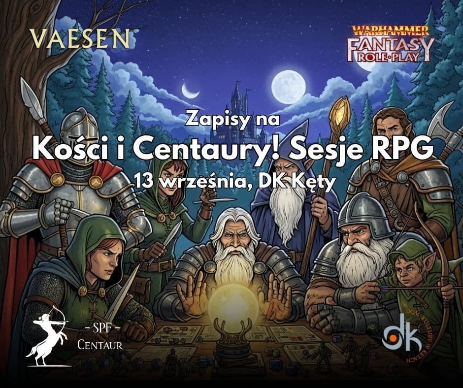 Kości i Centaury plakat wrzesień