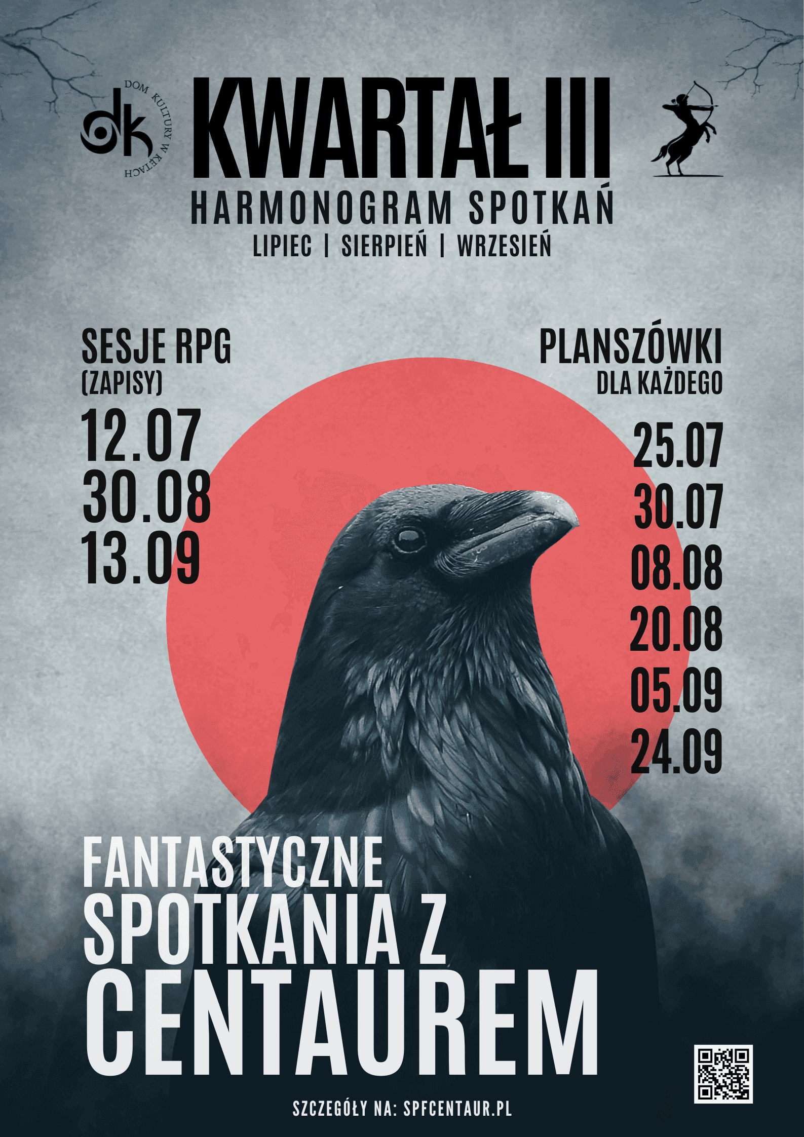 harmonogram na trzeci kwartał
