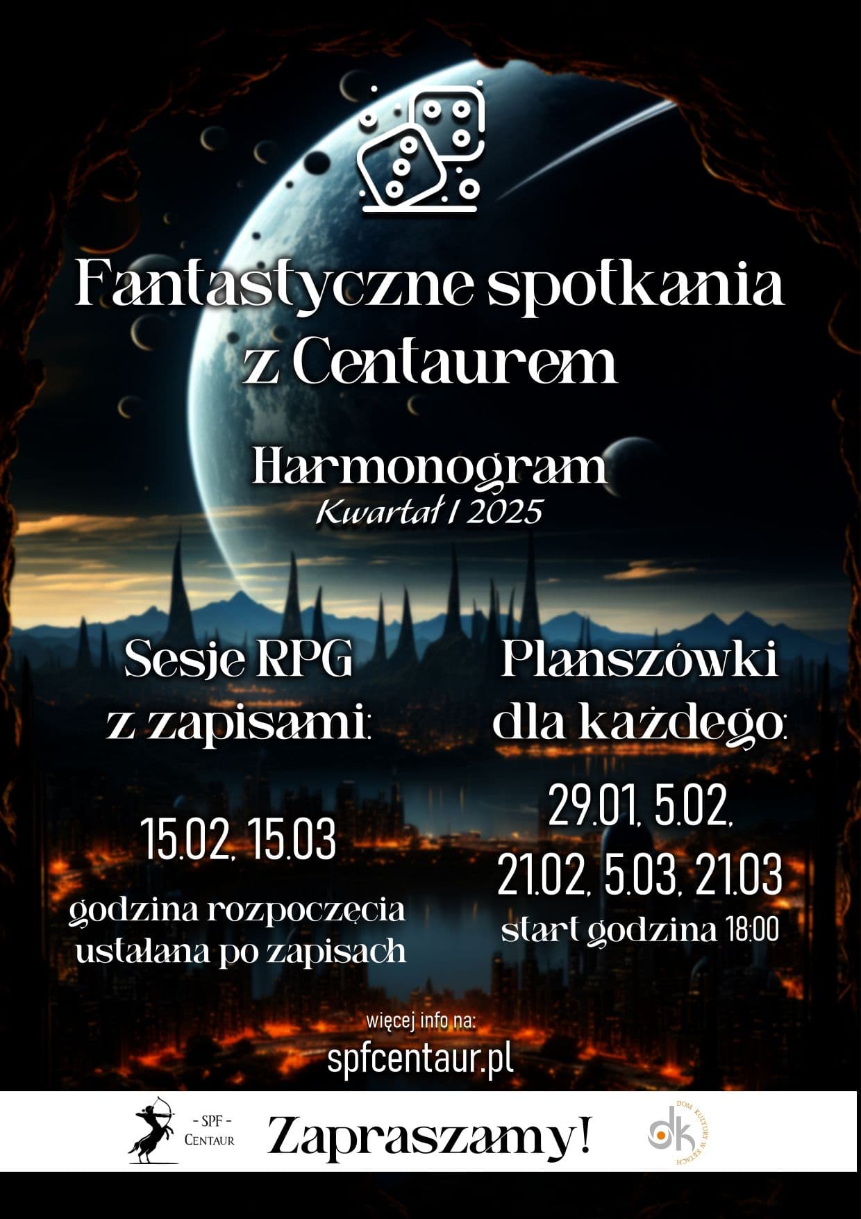 harmonogram na I kwartał